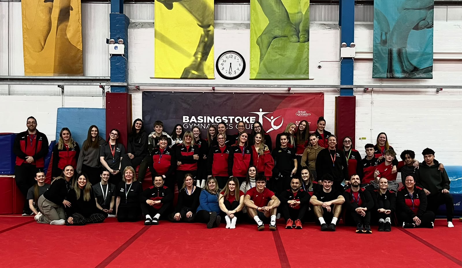 The BGC coaching team in the gym