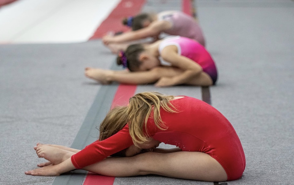Recreational gymnastics class